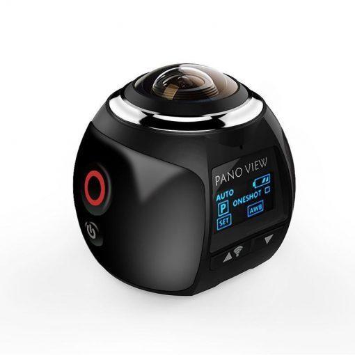 Dash Cam 360 Wifi-Caméra Panoramique 4K