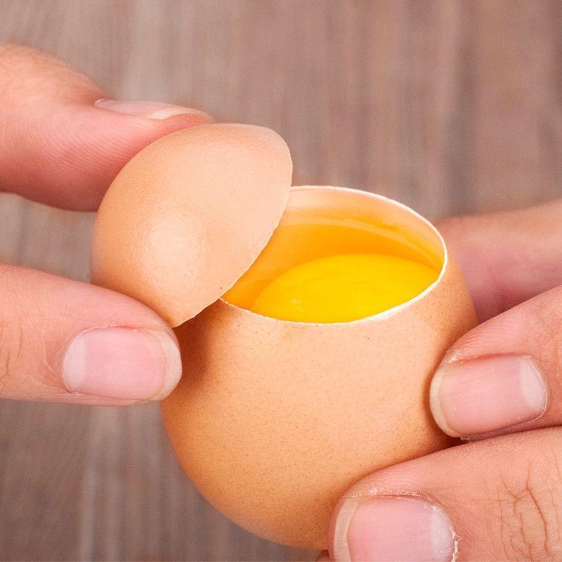 Coupe-Oeufs Avec Oeuf Craquelé-Argent