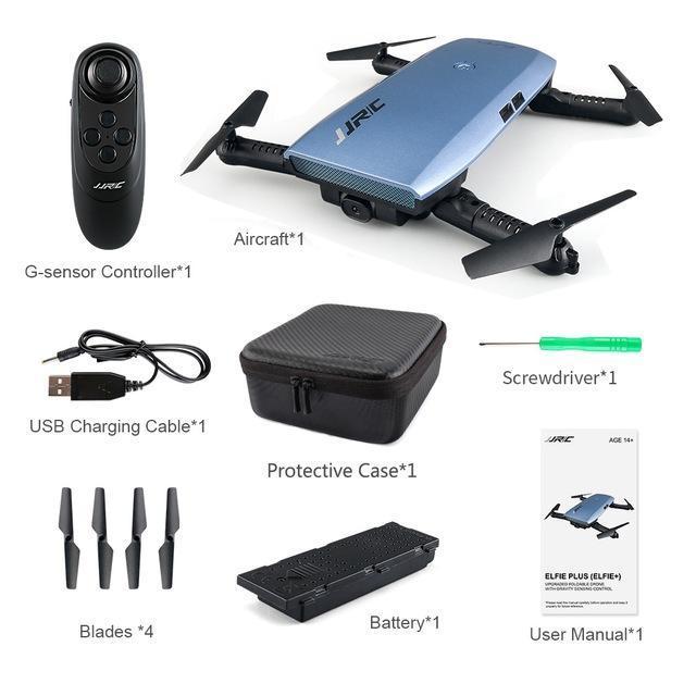 Elfie Plus Avec Drone Rc Pliable Caméra Hd