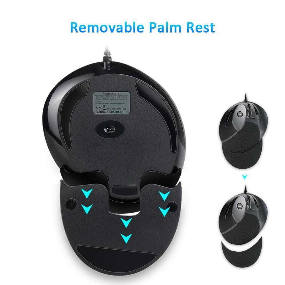 Souris Verticale Ergonomique Office À 6 Boutons