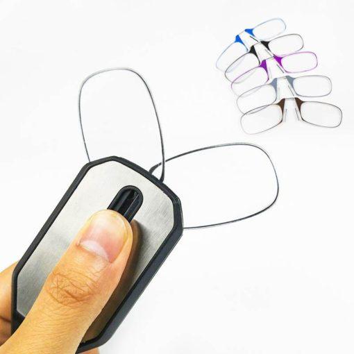 Les Lunettes De Lecture Pliantes Originales-Porte-Clés Avec Pince-Nez Portable