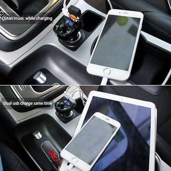 Transmetteur Fm Bluetooth Multifonction Automobile