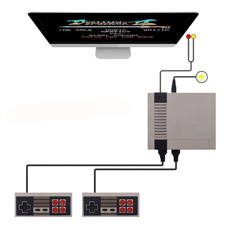600 Mini Console De Jeu Classique Rétro Intégrée 600 Jeux