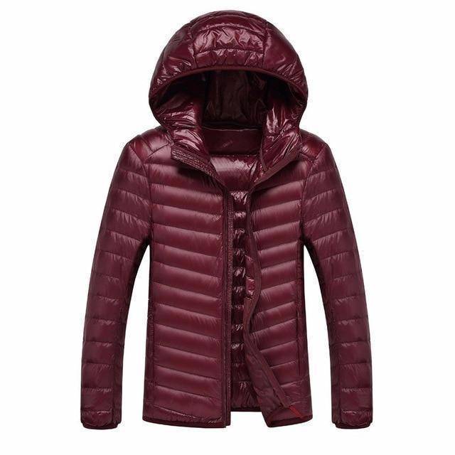 Doudoune Ultra Légère À Capuche Pour Hommes