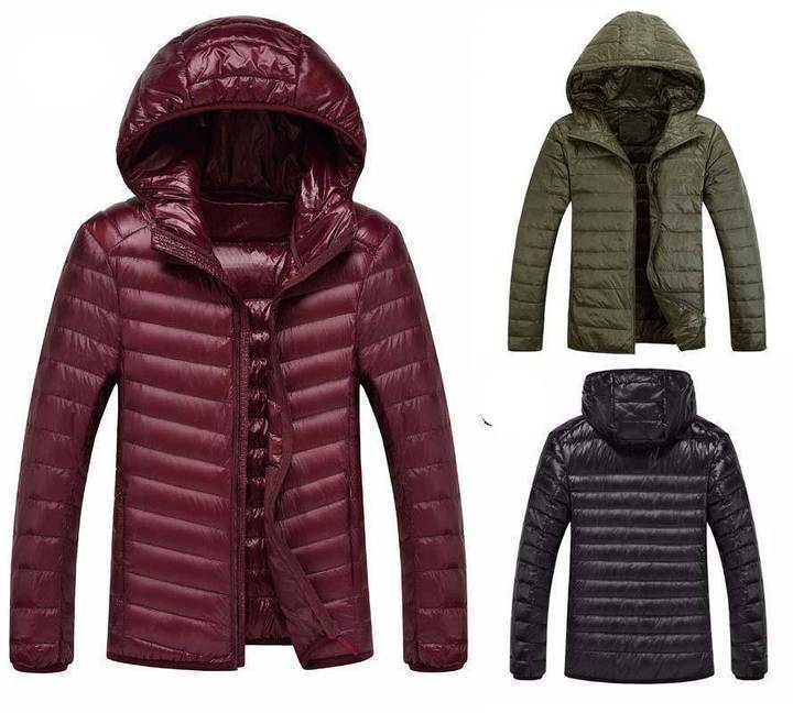 Doudoune Ultra Légère À Capuche Pour Hommes