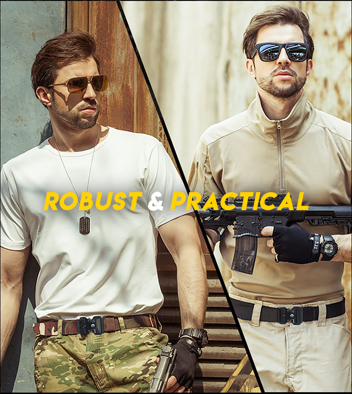 Ceinture Tactique En Toile De Style Militaire
