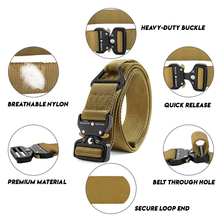 Ceinture Tactique En Toile De Style Militaire