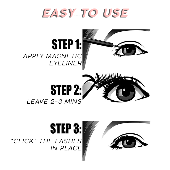 Ensemble eye-liner et faux eye-liner