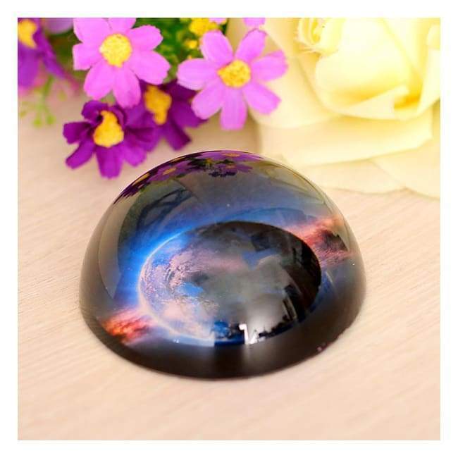Presse-Papiers Demi-Boule 3D Planet Crystal