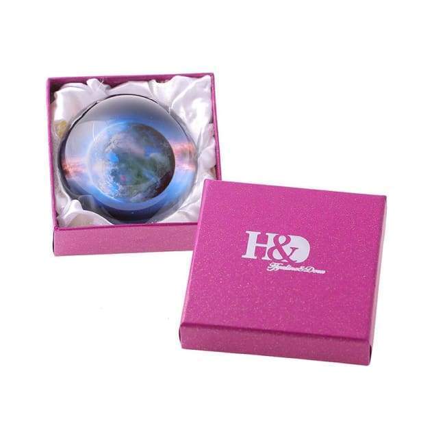 Presse-Papiers Demi-Boule 3D Planet Crystal