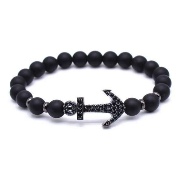 Bracelet De Perles De Lave D'Ancre