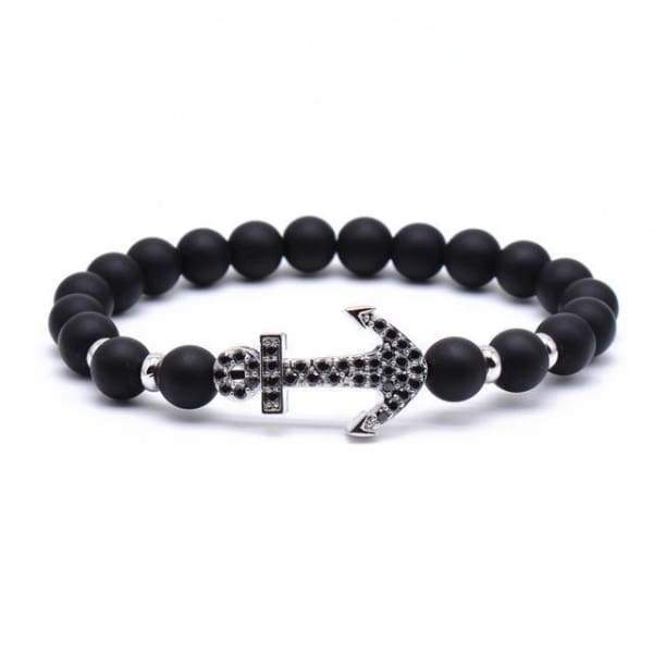 Bracelet De Perles De Lave D'Ancre