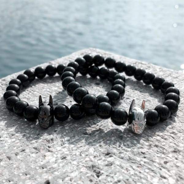 Bracelet De Pierre De Style Batman