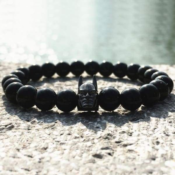 Bracelet De Pierre De Style Batman