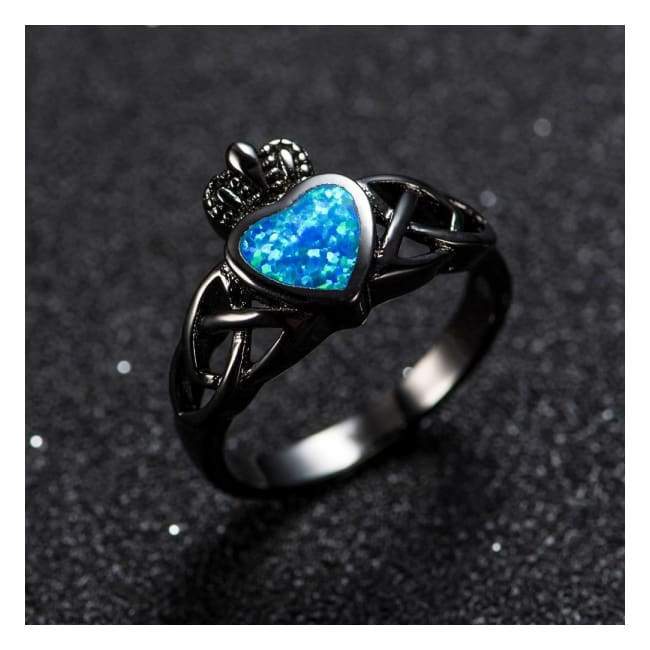 Bague Océan Feu Bleu Opale