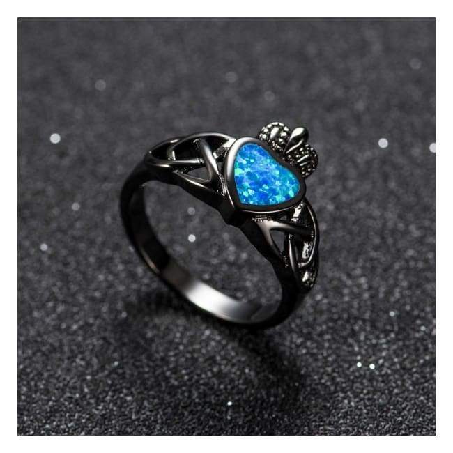 Bague Océan Feu Bleu Opale