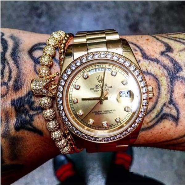 Bracelets Couronne Et Globe