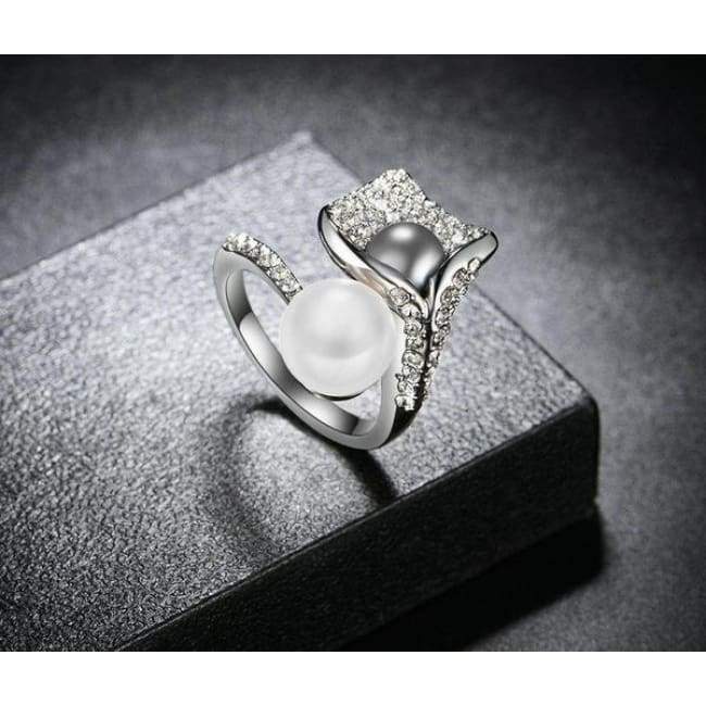 Anneau De Fleur De Cristal