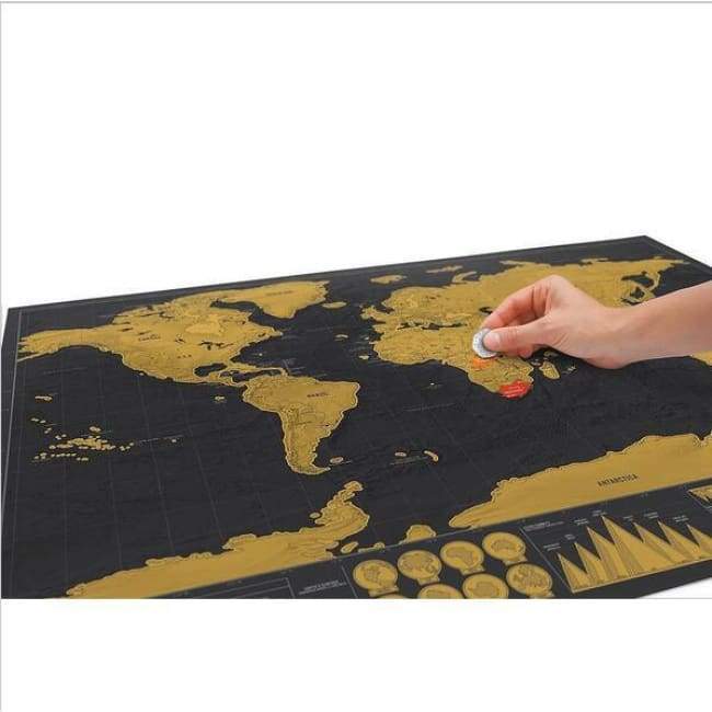 Carte Du Monde À Gratter De Luxe