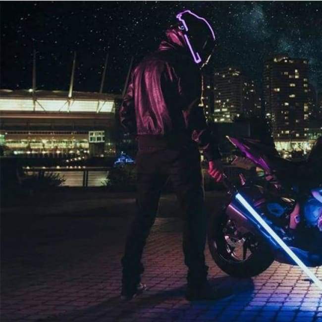 Bandes Led De Lueur Pour Casque