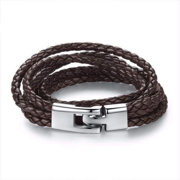 Chaîne De Corde Tressée En Cuir