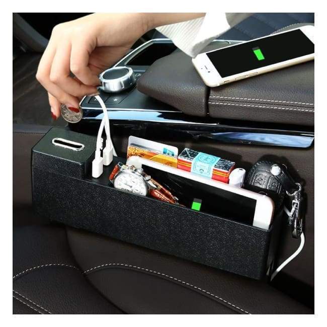Boîte De Rangement Luxueuse Pour Voiture Sans Fil