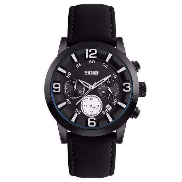 Montres Bracelet Multifonctions De Quartz En Cuir De Luxe
