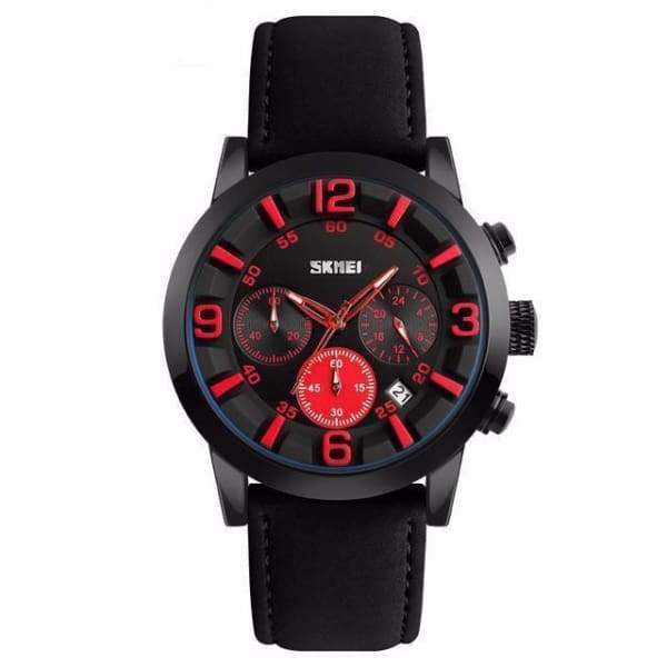 Montres Bracelet Multifonctions De Quartz En Cuir De Luxe