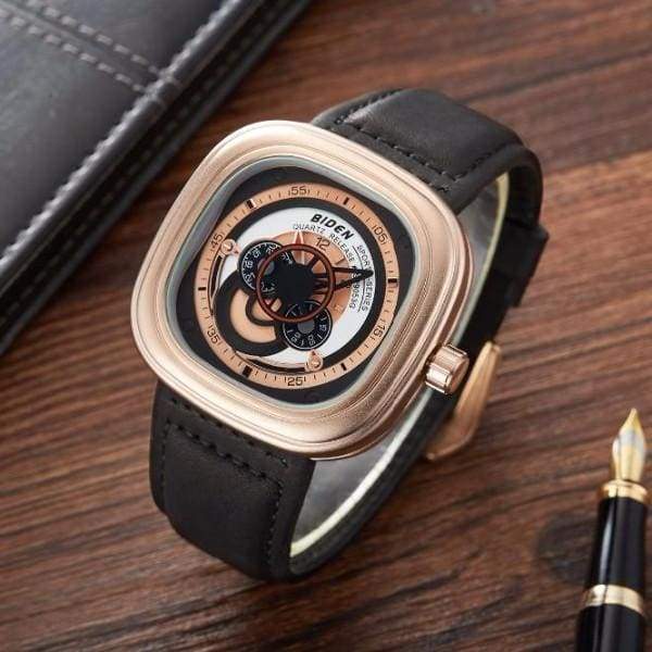 Montre De Sport Militaire De Luxe À Quartz-Bracelet En Cuir