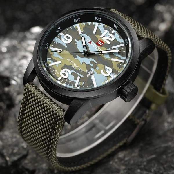 Montre Style Camouflage Homme