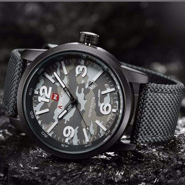 Montre Style Camouflage Homme