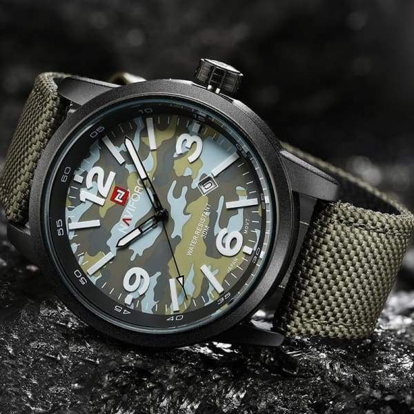 Montre Style Camouflage Homme