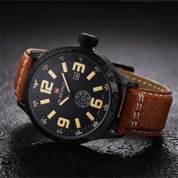 Montre Sport En Cuir Pour Homme
