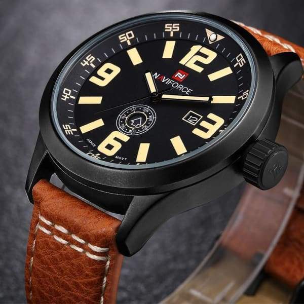 Montre Sport En Cuir Pour Homme