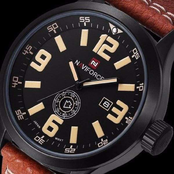 Montre Sport En Cuir Pour Homme