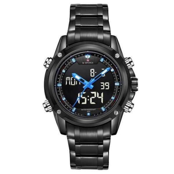 Montre Analogique Et Numérique Lumineuse De Luxe À Affichage À Cristaux Liquides Militaire Pour Homme