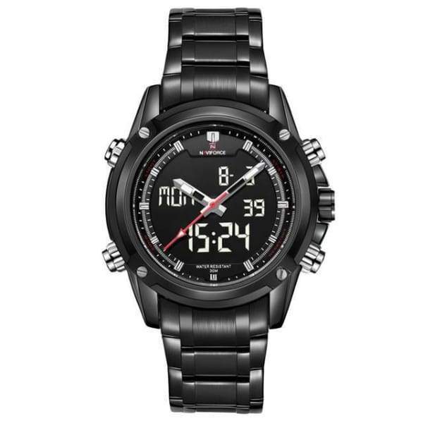 Montre Analogique Et Numérique Lumineuse De Luxe À Affichage À Cristaux Liquides Militaire Pour Homme