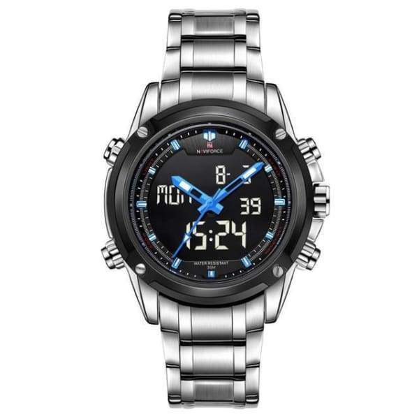 Montre Analogique Et Numérique Lumineuse De Luxe À Affichage À Cristaux Liquides Militaire Pour Homme