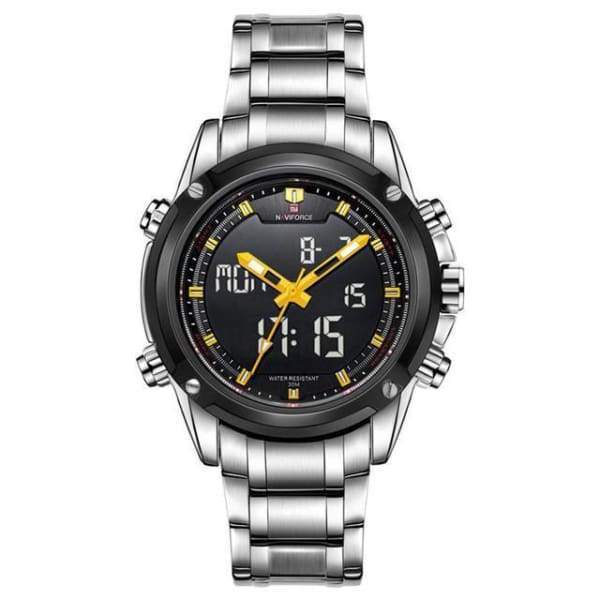 Montre Analogique Et Numérique Lumineuse De Luxe À Affichage À Cristaux Liquides Militaire Pour Homme