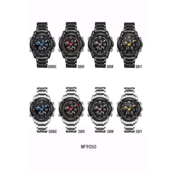 Montre Analogique Et Numérique Lumineuse De Luxe À Affichage À Cristaux Liquides Militaire Pour Homme