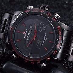 Montre De Poignet Quartz Homme Full Steel