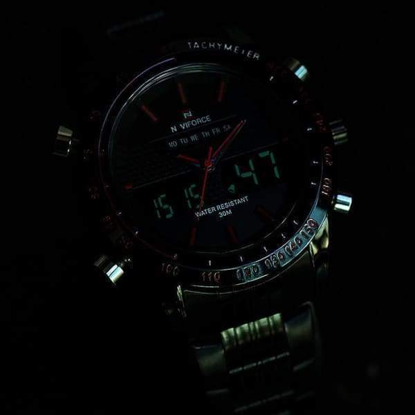 Montre De Poignet Quartz Homme Full Steel