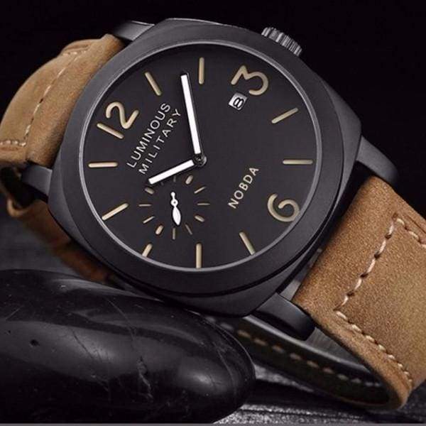 Montre De Luxe Pour Homme Avec Bracelet En Cuir