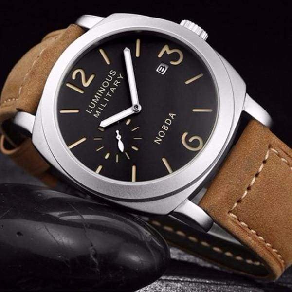 Montre De Luxe Pour Homme Avec Bracelet En Cuir