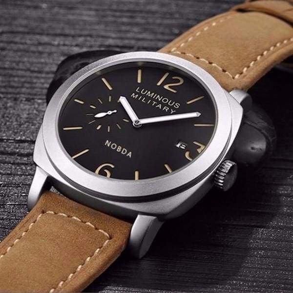 Montre De Luxe Pour Homme Avec Bracelet En Cuir