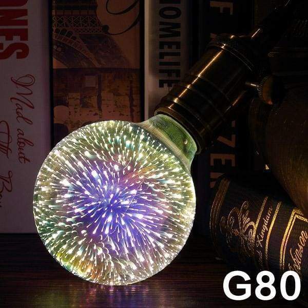 [Mingben] Ampoule Led E27 Led Lampe 3D Décoration Ampoule 4W 220-240V Lumières De Fête St64 G95 Nouveauté Lampe Décoration De Noël