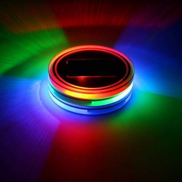 Tapis De Tasse De Voiture À Énergie Solaire Led