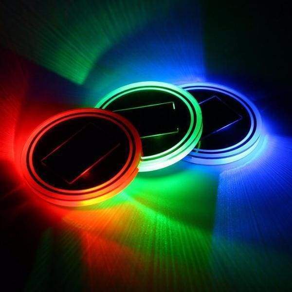 Tapis De Tasse De Voiture À Énergie Solaire Led