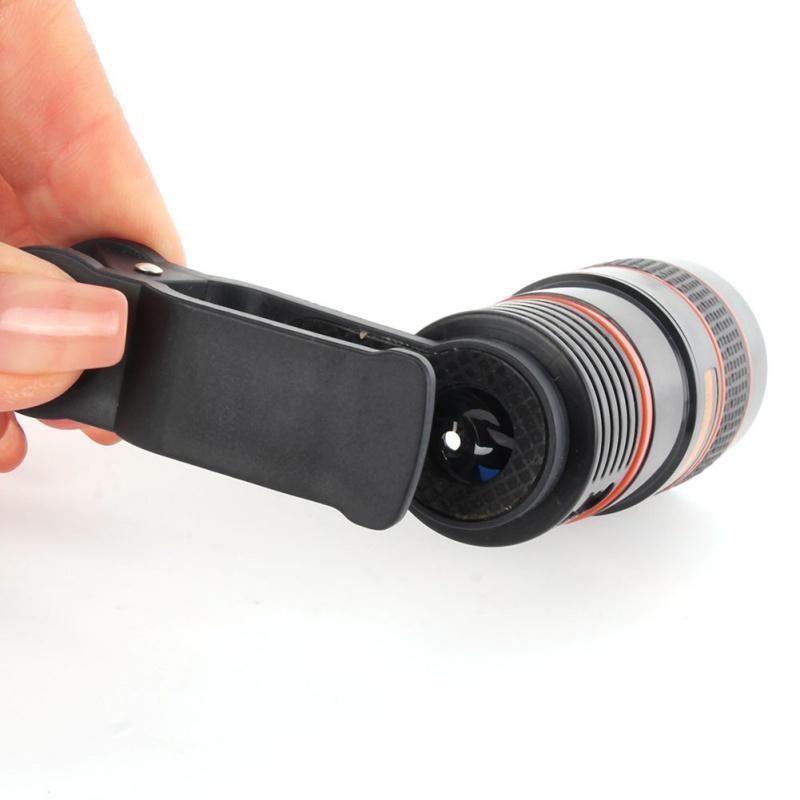 Objectif Téléobjectif Hd Avec Zoom 12X Thinkzoom Pour Iphone, Samsung Et Smartphones Android