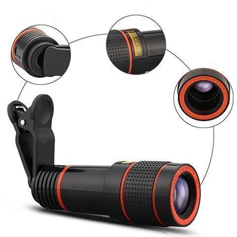 Objectif Téléobjectif Hd Avec Zoom 12X Thinkzoom Pour Iphone, Samsung Et Smartphones Android